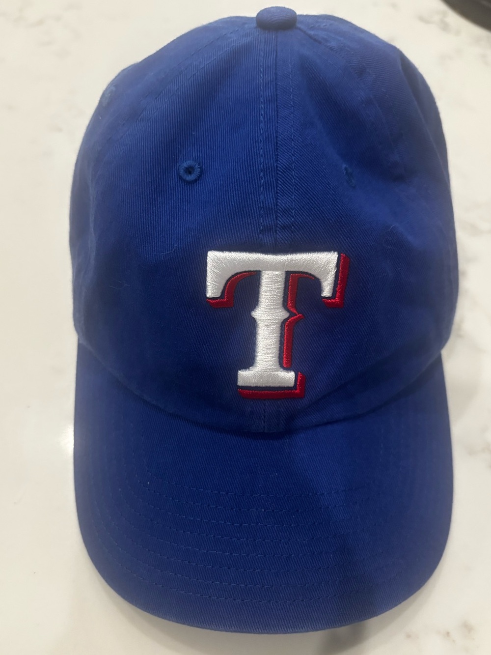 Texas Rangers Royal Blue Baseball ⚾️ Cap with White/Red 'T' Logo